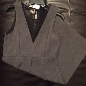 Forever 21 Charcoal Knee Length Dress